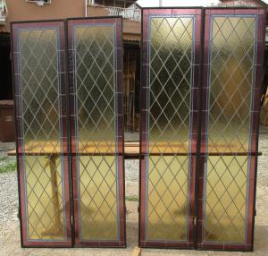 VETRATE CATTEDRALE 3 COPPIE RILEGATE A PIOMBO